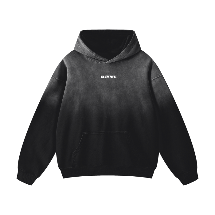 ESSNTIAL ELEMNTS Unisex 400G Faded Wash Hoodie