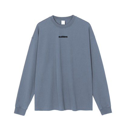 ESSNTIAL ELEMNTS Unisex 280G Enzyme Washed LS Tee