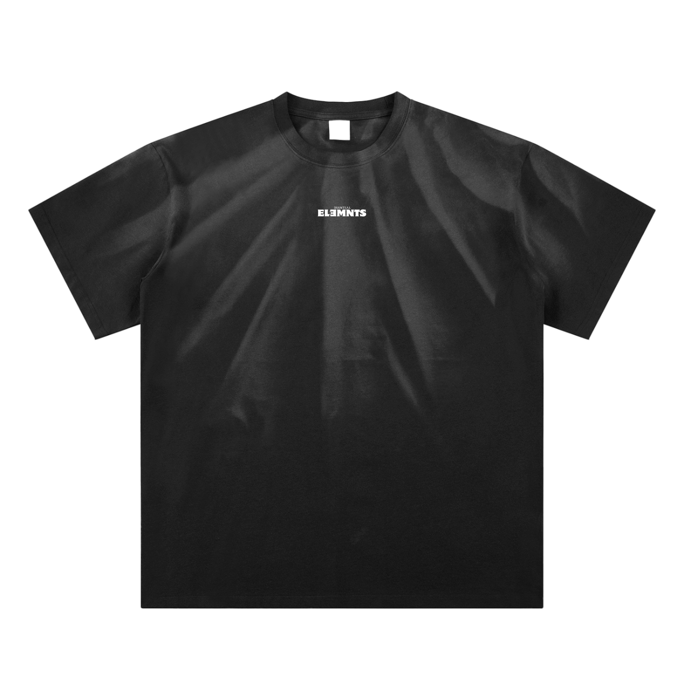 ESSNTIAL ELEMNTS Unisex 250G Hand-Scrunched Faded Tee