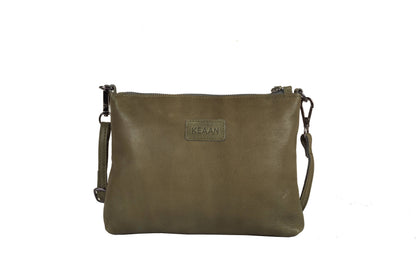 [MIA] SMALL CROSSBODY & CLUTCH | SUPER SOFT NAPPA LEATHER: TAN