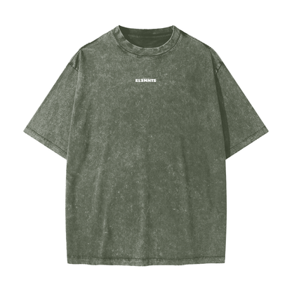ESSNTIAL ELEMNTS Unisex 285G Heavy Snow Washed Tee