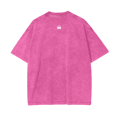 ESSNTIAL ELEMNTS Acid Wash Unisex Oversize Tee