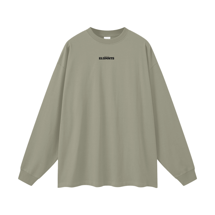 ESSNTIAL ELEMNTS Unisex 305G Long Sleeve Loose Tee