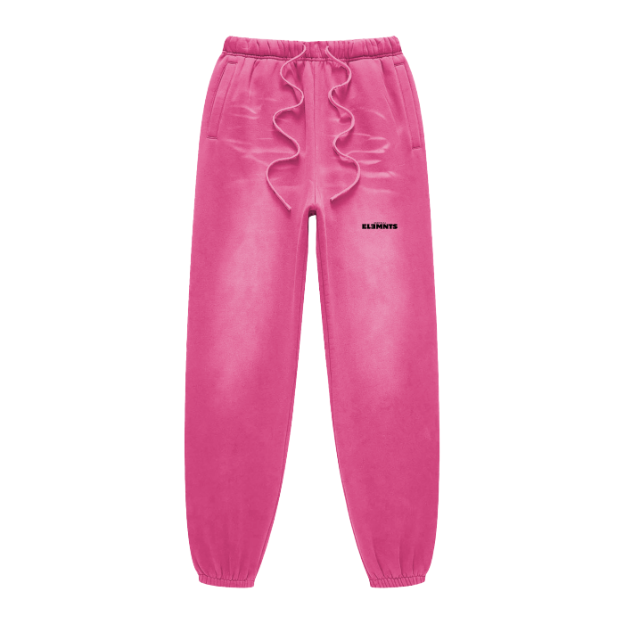 ESSNTIAL ELEMNTS Unisex 375G Faded Wash Fleece Joggers