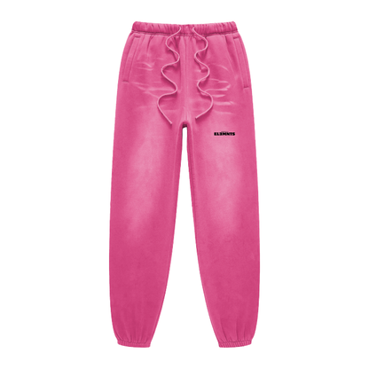 ESSNTIAL ELEMNTS Unisex 375G Faded Wash Fleece Joggers