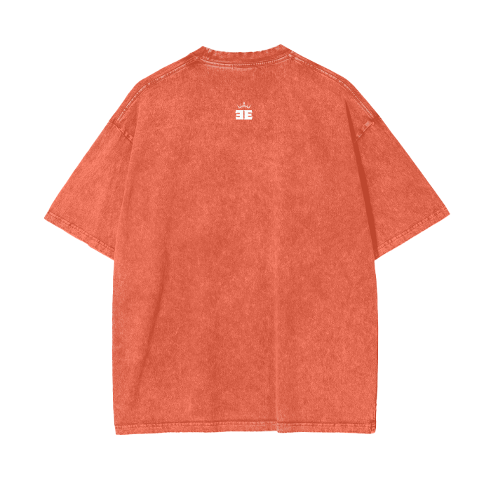 ESSNTIAL ELEMNTS Acid Wash Unisex Oversize Tee