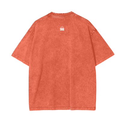 ESSNTIAL ELEMNTS Acid Wash Unisex Oversize Tee