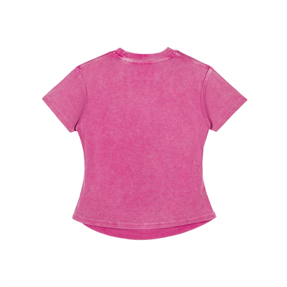 ESSNTIAL ELEMNTS Women's 280G VT Wash Bodycon Tee
