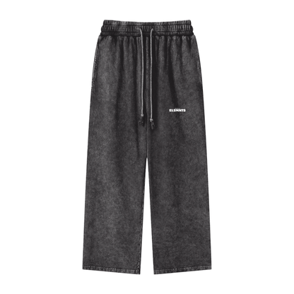 ESSNTIAL ELEMNTS Unisex 360G Acid Wash Wide Pants