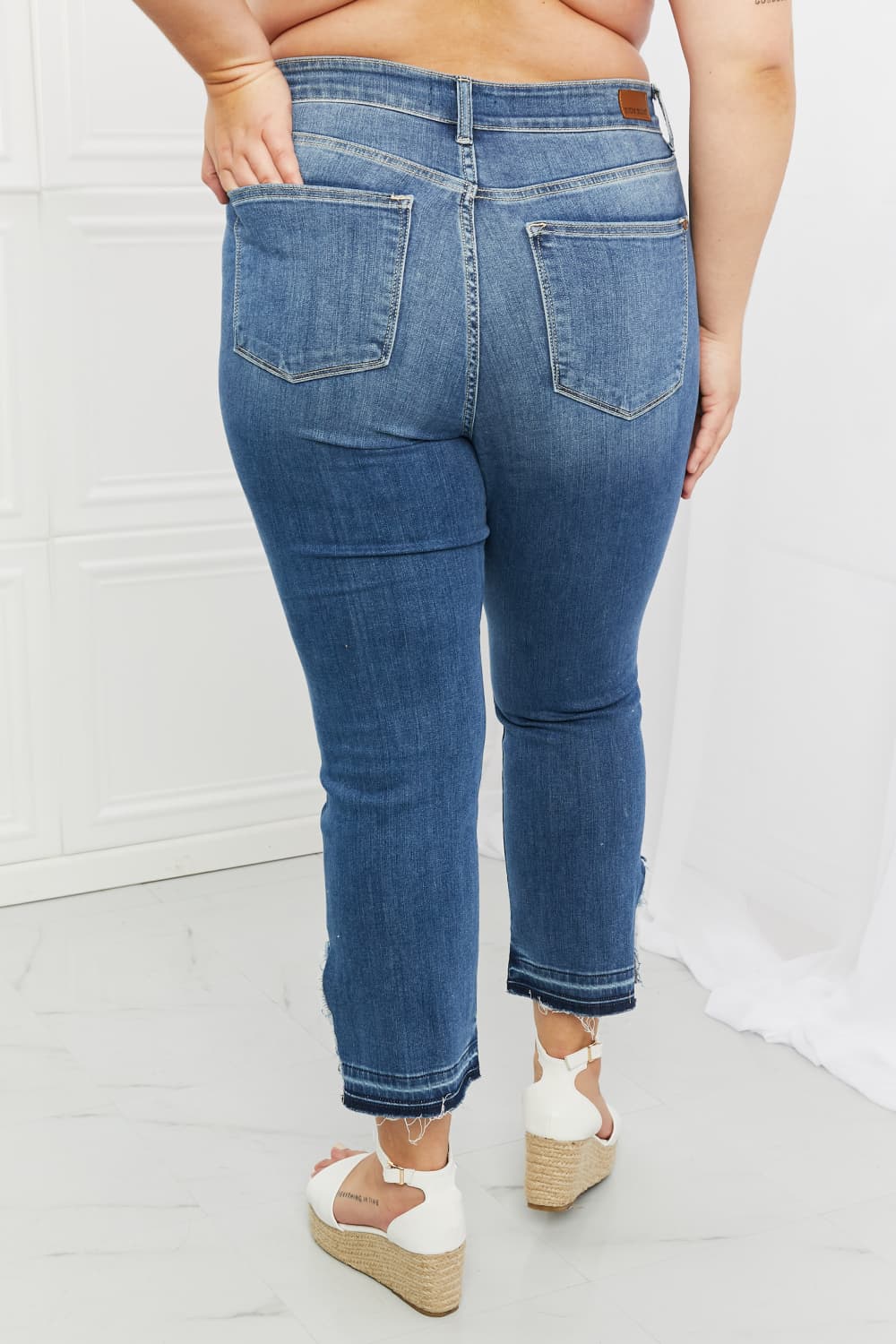Judy Blue Abigail Full Size High Waisted Straight Jeans