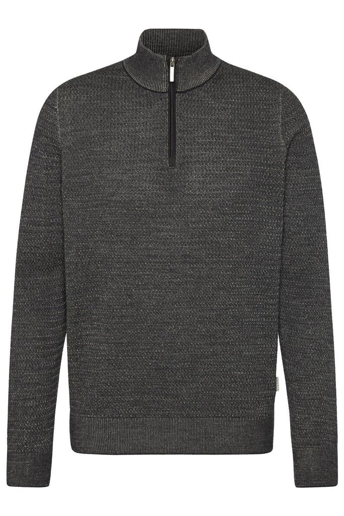 Bugatti Knit Troyer 1/4 Zip Up Sweater