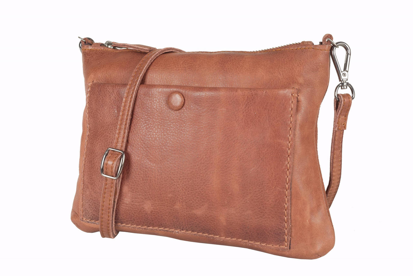 [MIA] SMALL CROSSBODY & CLUTCH | SUPER SOFT NAPPA LEATHER: TAN