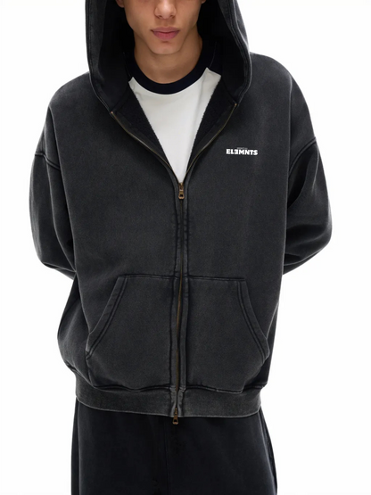ESSNTIAL ELEMNTS Unisex 360G Snow Wash Fleece Hoodie