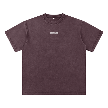 ESSNTIAL ELEMNTS Unisex 245G Bamboo Slub Snow Washed Tee
