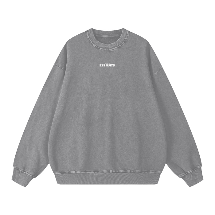 ESSNTIAL ELEMNTS Unisex 360G Acid Wash Sweatshirt