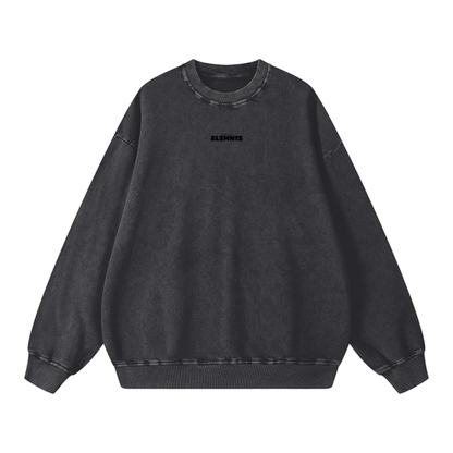 ESSNTIAL ELEMNTS Unisex 360G Acid Wash Sweatshirt