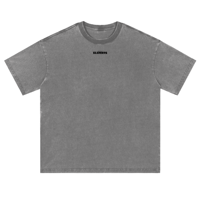 ESSNTIAL ELEMNTS Unisex Fluffy Vintage Washed Tee