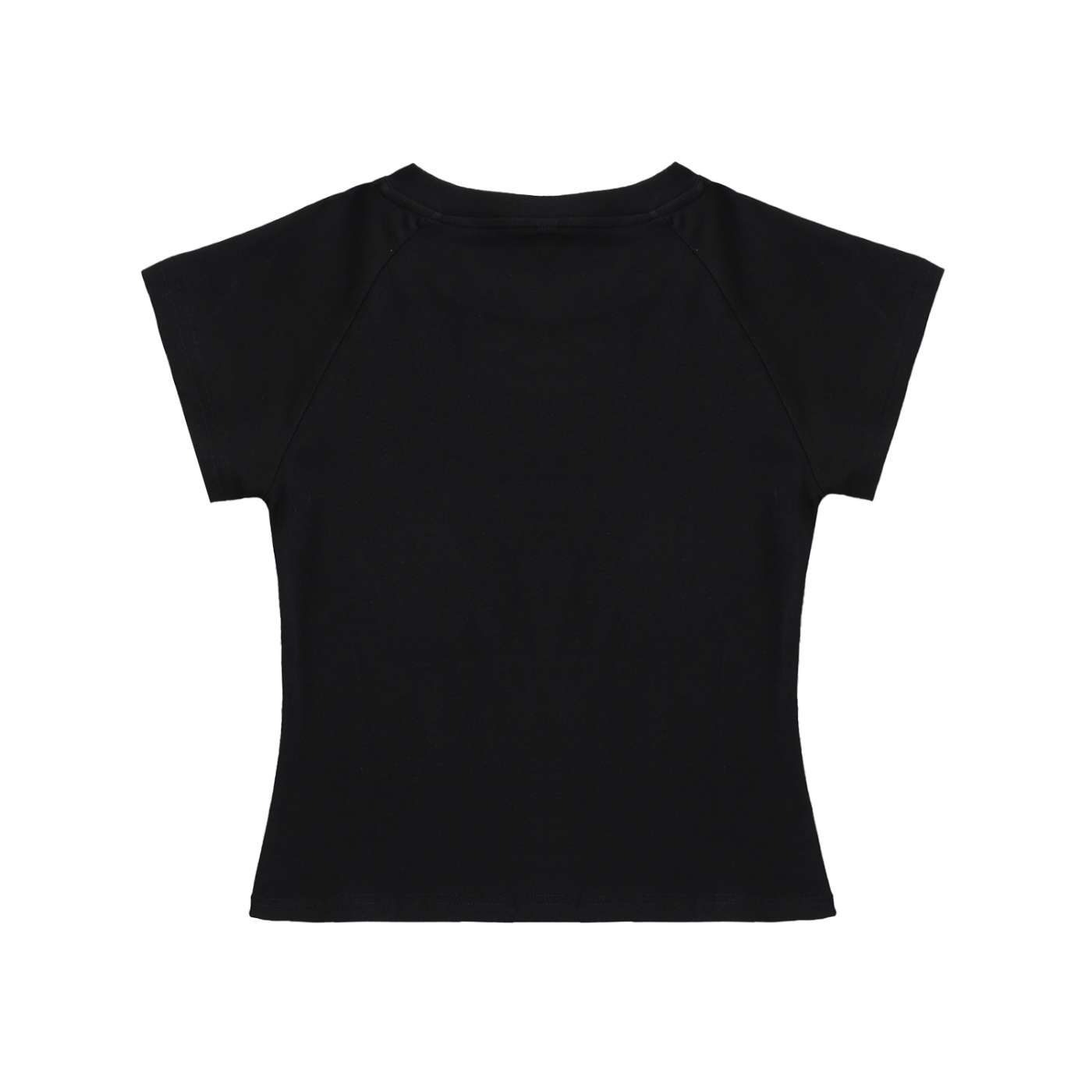 ESSNTIAL ELEMNTS Women's 210G Solid Color Raglan Sleeve Crop Top