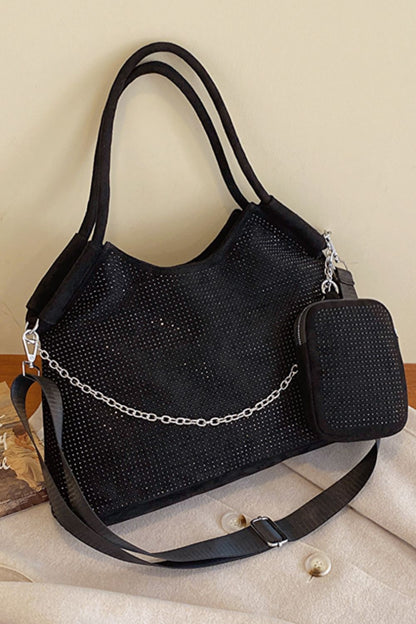 Glitter PVC Large Shoulder Bag