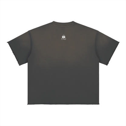 ESSNTIAL ELEMNTS Unisex 350G Sun Fade Raw Edge Tee