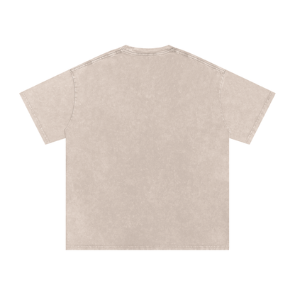 ESSNTIAL ELEMNTS Unisex 250G Acid Wash Oversize Tee