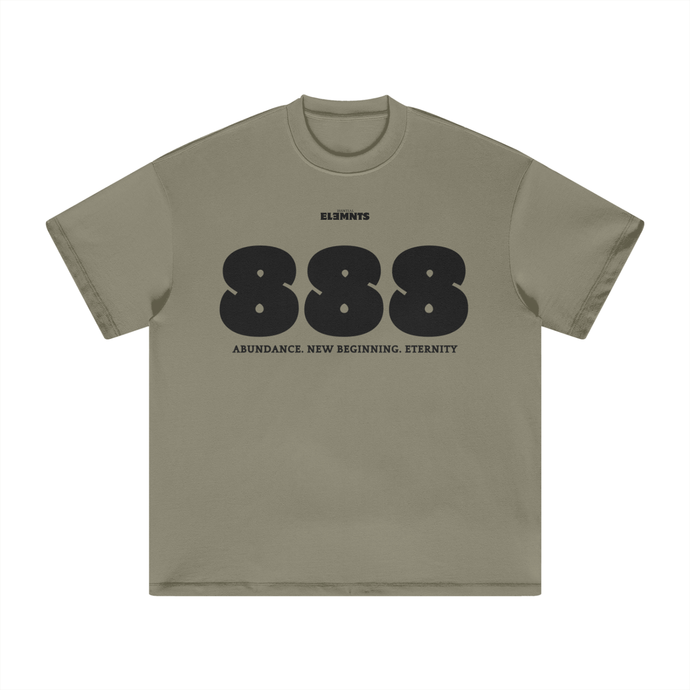 ESSNTIAL ELEMNTS Unisex Earth Tone Loose Fit Tee