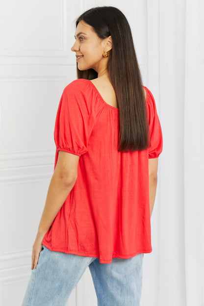 Celeste Springtime Full Size Loose Fit Tunic Top