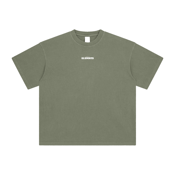 ESSNTIAL ELEMNTS Unisex DS Vintage Stone Wash Tee