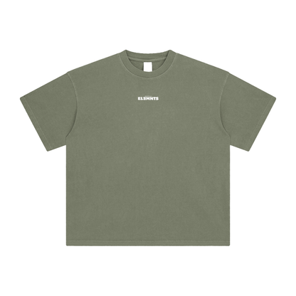 ESSNTIAL ELEMNTS Unisex DS Vintage Stone Wash Tee