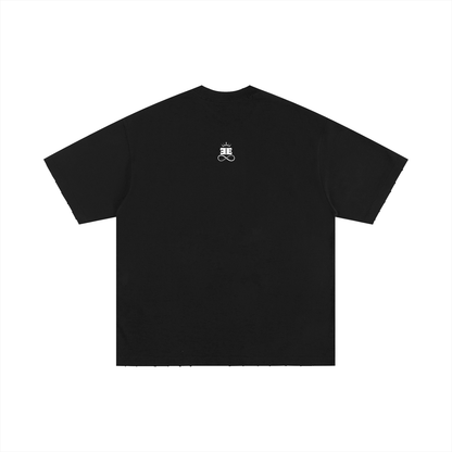 ESSNTIAL ELEMNTS Unisex 400G HW Hand-frayed Tee