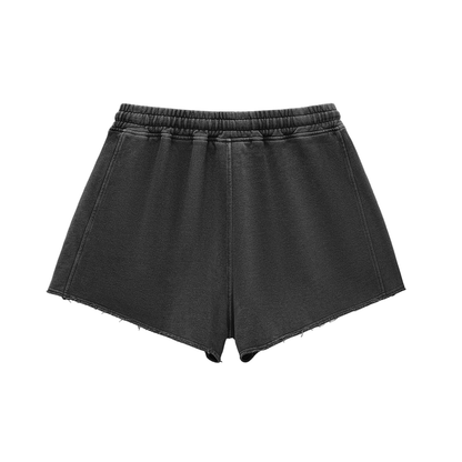 ESSNTIAL ELEMNTS 300G Women's Washed Raw Edge Shorts