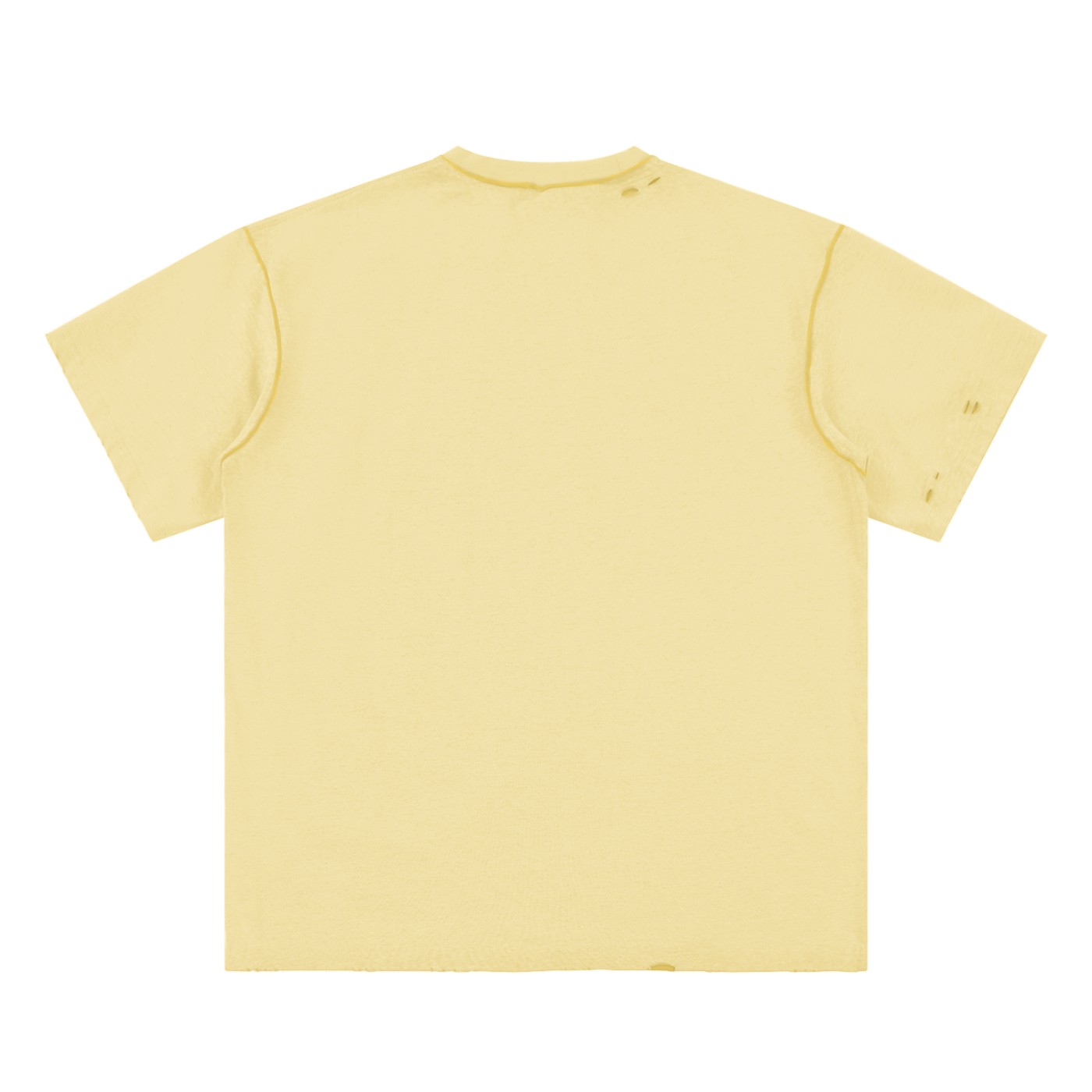 ESSNTIAL ELEMNTS Unisex Hand-frayed Reversible Tee
