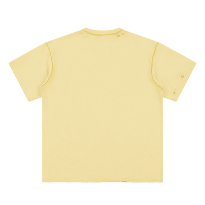 ESSNTIAL ELEMNTS Unisex Hand-frayed Reversible Tee
