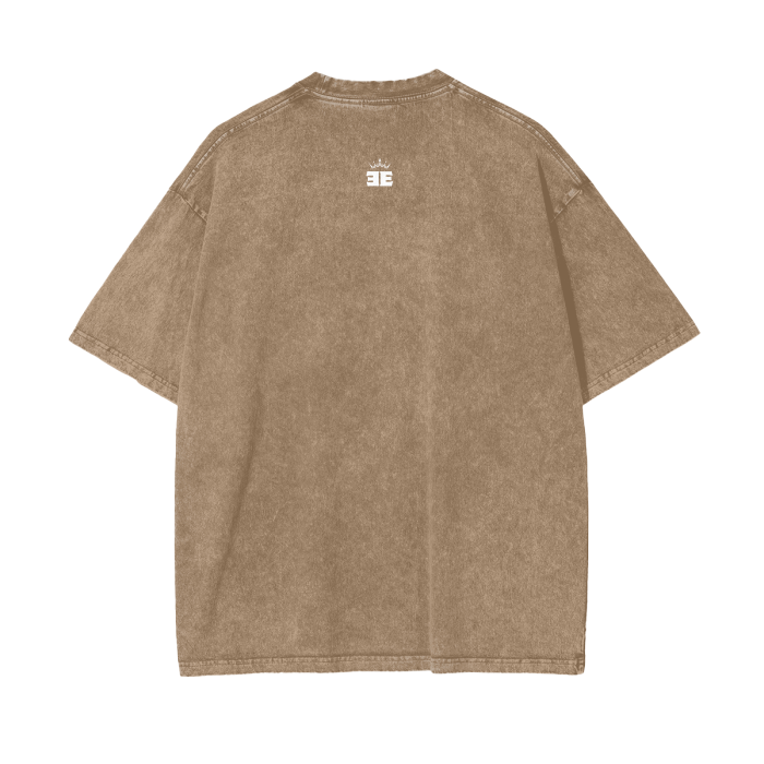 ESSNTIAL ELEMNTS Acid Wash Unisex Oversize Tee