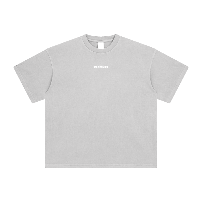 ESSNTIAL ELEMNTS Unisex DS Vintage Stone Wash Tee