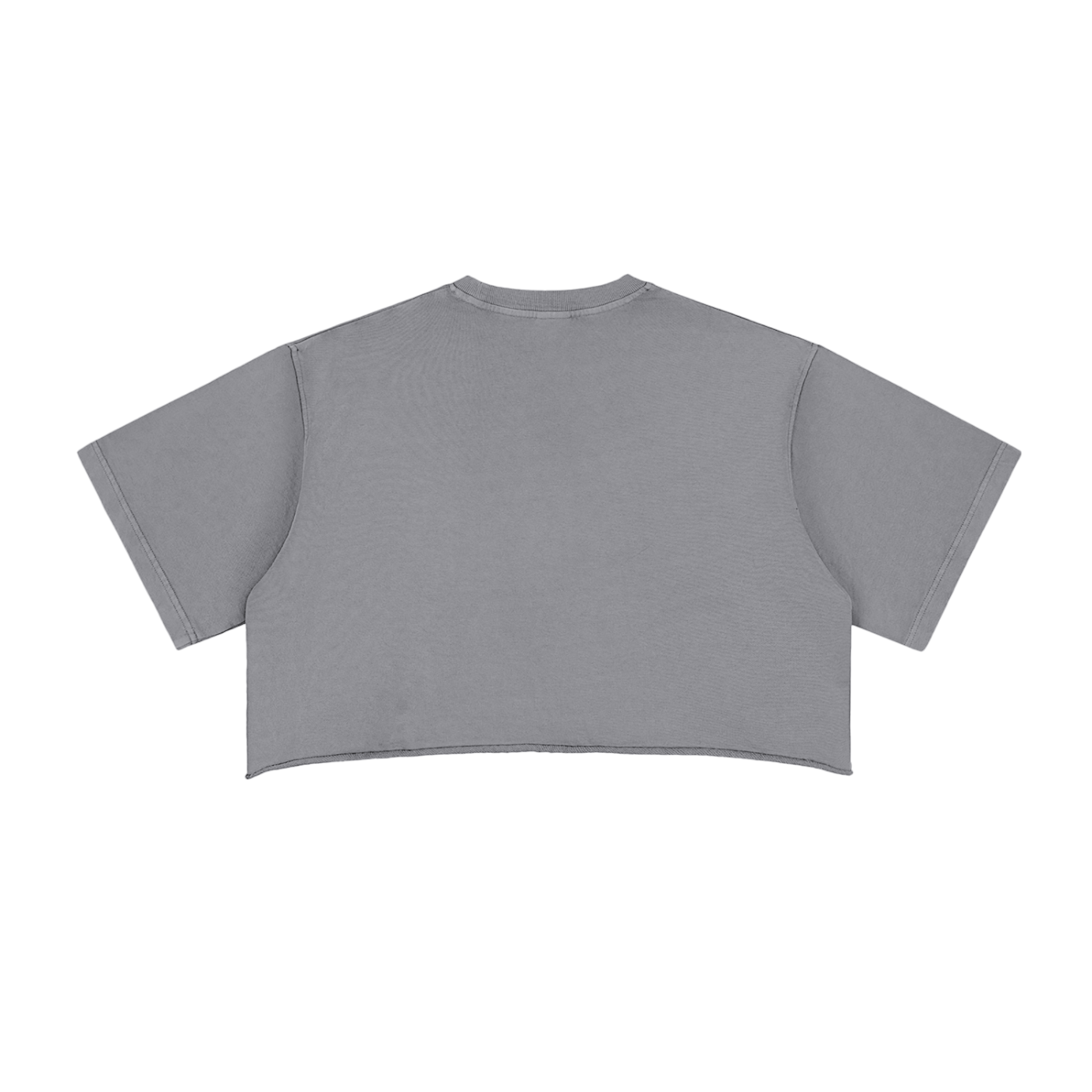 ESSNTIAL ELEMNTS Women's 280G Washed Raw Edge Crop