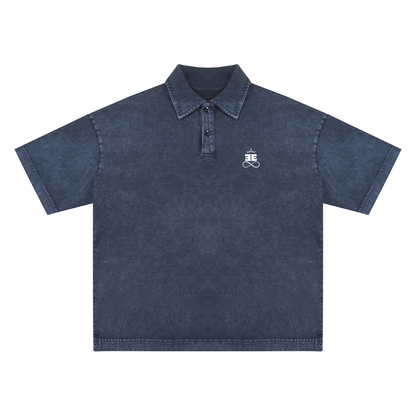ESSNTIAL ELEMNTS Unisex 300G HW Snow-Washed Polo