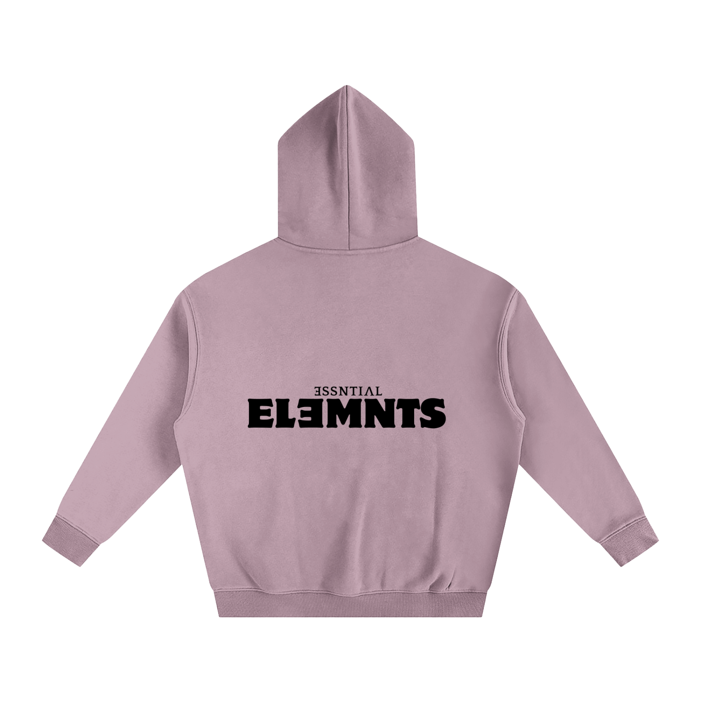 ESSNTIAL ELEMNTS Unisex 350G OS Solid Color Fleeced Hoodie