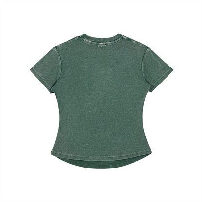 ESSNTIAL ELEMNTS Women's 280G VT Wash Bodycon Tee