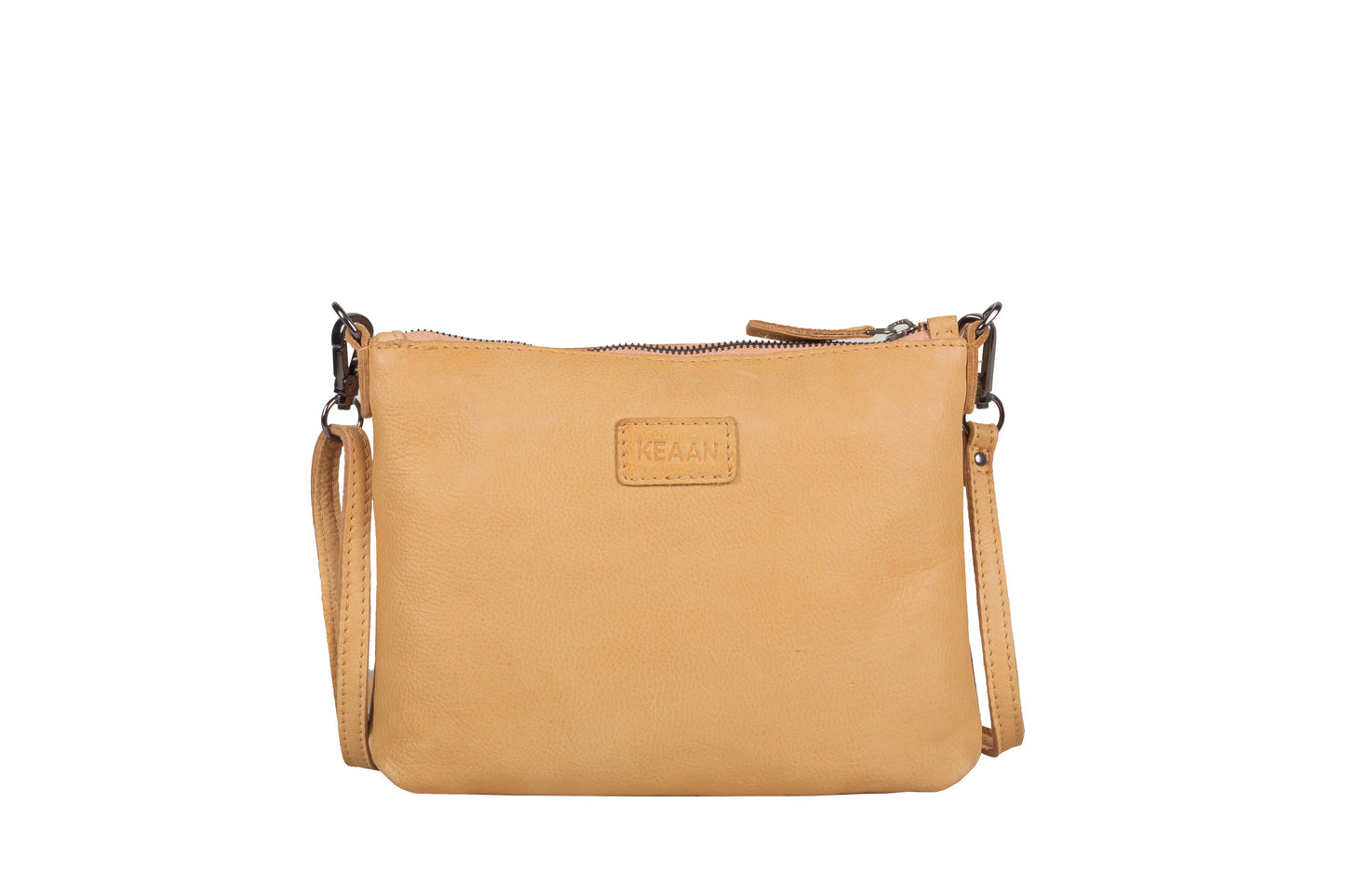 [MIA] SMALL CROSSBODY & CLUTCH | SUPER SOFT NAPPA LEATHER: TAN