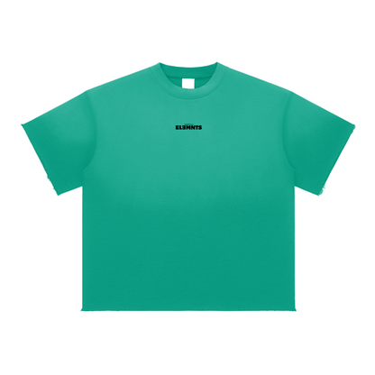 ESSNTIAL ELEMNTS Unisex 350G Sun Fade Raw Edge Tee