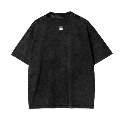ESSNTIAL ELEMNTS Acid Wash Unisex Oversize Tee