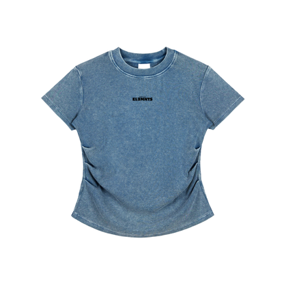 ESSNTIAL ELEMNTS Women's 280G VT Wash Bodycon Tee