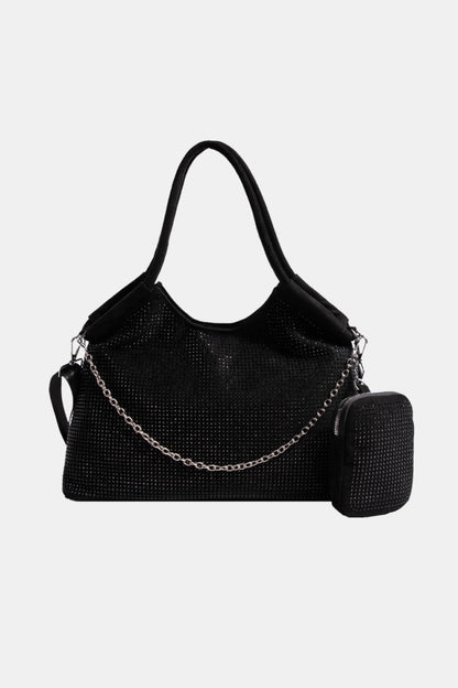 Glitter PVC Large Shoulder Bag