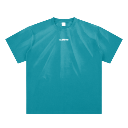 ESSNTIAL ELEMNTS Unisex 250G Hand-Scrunched Faded Tee