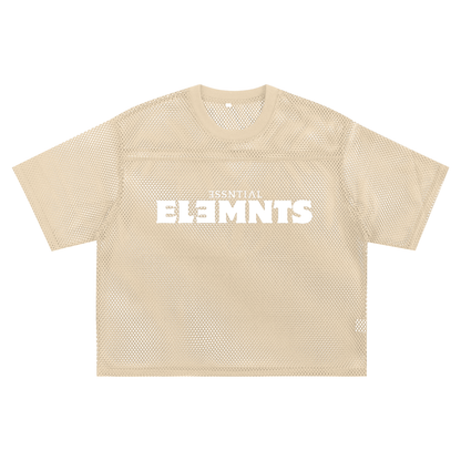 ESSNTIAL ELEMNTS Unisex 260G C-Thru Boxy Net Tee