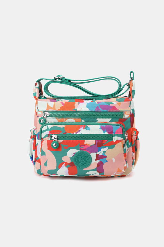 Multicolored Nylon Shoulder Bag