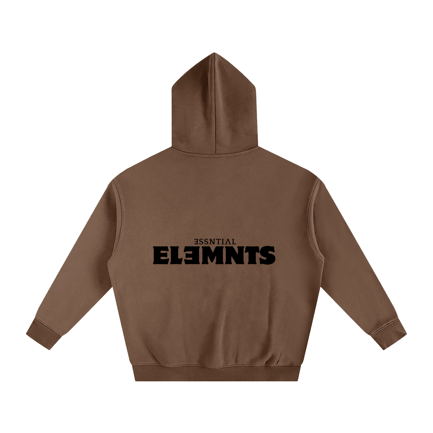 ESSNTIAL ELEMNTS Unisex 350G OS Solid Color Fleeced Hoodie