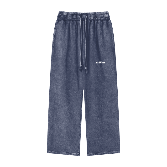 ESSNTIAL ELEMNTS Unisex 360G Acid Wash Wide Pants