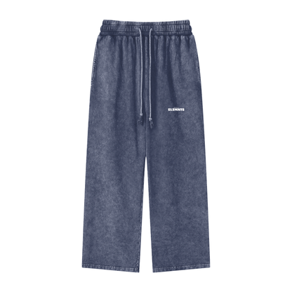 ESSNTIAL ELEMNTS Unisex 360G Acid Wash Wide Pants